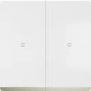 5TG62701CS01 Tecla doble decorativa MIRO cromada B difusor blanco mate