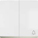 5TG62701CS10 Tecla MIRO doble, símbolo timbre, cromo, blanco mate