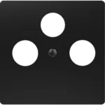 5TG25482SB Tapa televisión MIRO con 3 agujeros negro mate