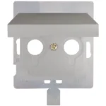 59320-IP-AM Tapa para TV 2 entradas serie Miro aluminio metalizado