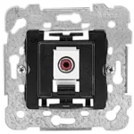 18575 Toma altavoz monofásico RCA serie Iris emborne trasero rápido por perforación de aislante