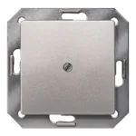 5TG1250 Placa ciega 55x55mm Miro en aluminio metalizado