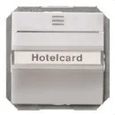 5TG4821 Interruptor para tarjeta iluminación instabus EIB en aluminio metalizado