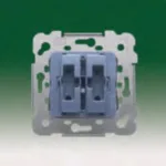 18513-X Pulsador doble desconexión 10A 250V serie Iris con garras